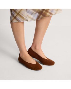 Rothy's The Max Square Ballerina - Brown