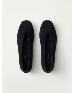Rothy's The Max Square Ballerina - Black
