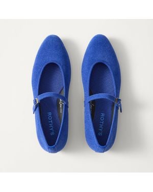 Rothy's The Almond Mary Jane - Blue