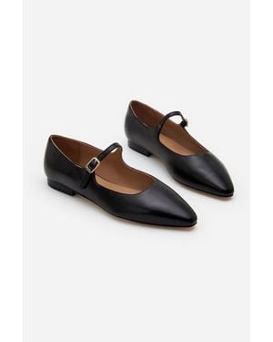 Flattered Camila Leather Mary Jane - Black