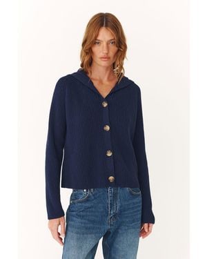 ROWIE Saylor Knit Cardigan - Blue