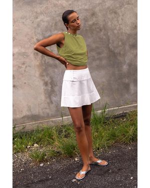 ROWIE Anouk Mini Skirt - Natural