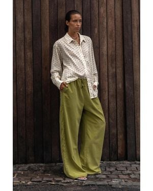 ROWIE Ramona Silk Long Sleeve Shirt - Multicolor