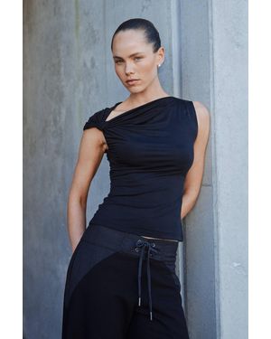 ROWIE Elara Twist Top - Black