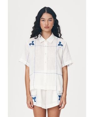 ROWIE Aries Linen Shirt - Natural