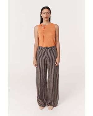 ROWIE Carlotta Linen Wide Pants - Multicolor