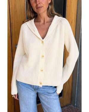 ROWIE Saylor Knit Cardigan - White