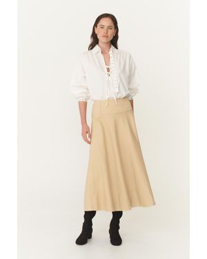 ROWIE Anouk Midi Skirt - Natural