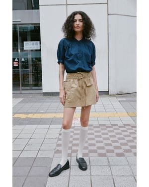 ROWIE Jessica Cargo Mini Skirt - Green