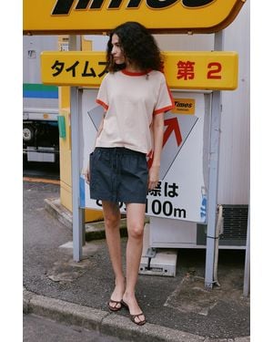 ROWIE Jessica Cargo Mini Skirt - Gray