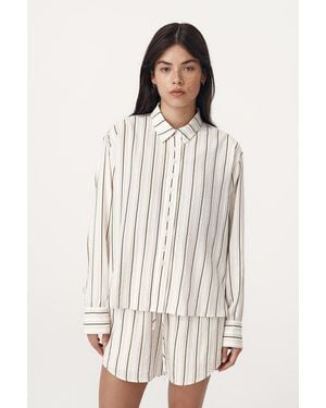 ROWIE Nola Long Sleeve Shirt - White