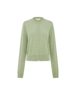 ROWIE Maeve Merino Spring Cardigan - Green