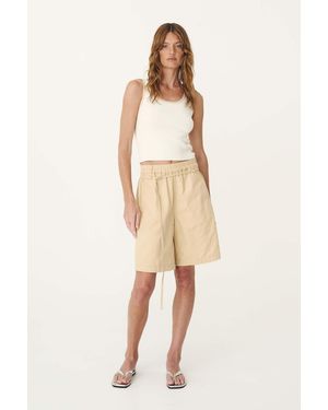 ROWIE Maryanne Longline Shorts - Natural