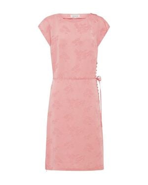 ROWIE Carla Jacquard Midi Dress - Pink