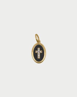 Rue des Mille Charm Cross Noir - Bianco