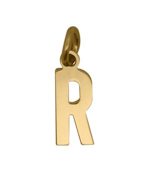 Rue des Mille Ciondolo Lettera R – Oro18Kt - Metallizzato