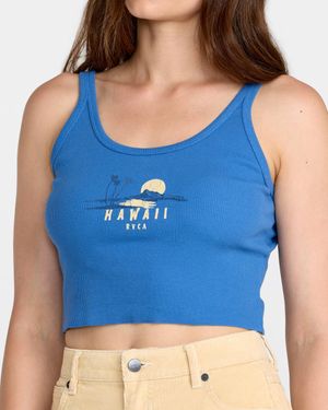 RVCA Reflections Tank - Blue