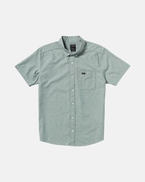 RVCA That'Ll Do Dobby Short Sleeve Shirt - Blue
