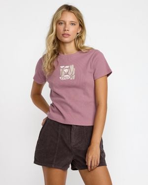 RVCA That Balance Baby Tee - Purple