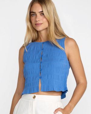 RVCA Scrunch Top - Blue