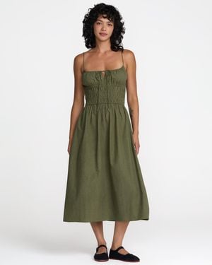 RVCA Raya Midi Dress - Green