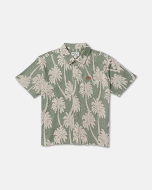 RVCA Palm Fall Short Sleeve Exotica Tee - Gray