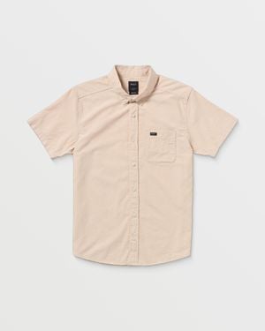 RVCA That'Ll Do Dobby Short Sleeve Shirt - Natural