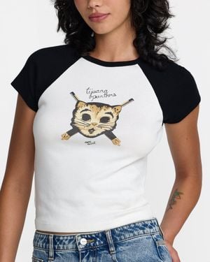 RVCA Tijuana Panthers Raglan - White