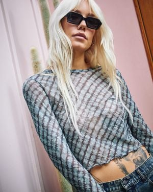 RVCA River Long Sleeve Shirt - Blue