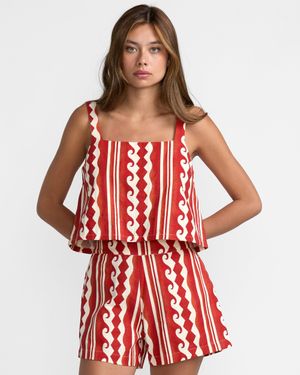 RVCA Baker Top - Red