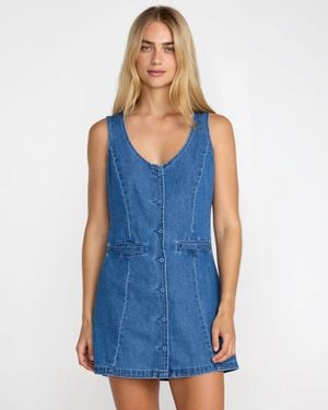 RVCA Lainey Mini Dress - Blue