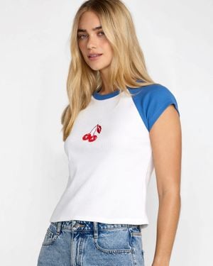 RVCA Roam Raglan - White
