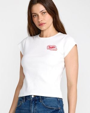 RVCA Ribbed Slim Tee - White