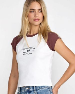 RVCA Roam Raglan - White