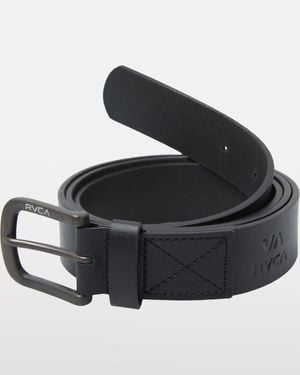 RVCA Standard Leather Belt - Black