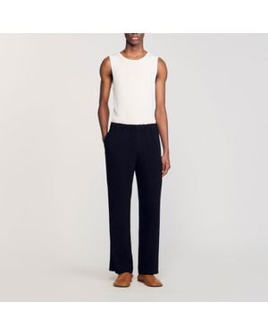 Sandro Pleated Pants - Blue