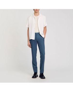 Sandro Jersey Pants - Blue