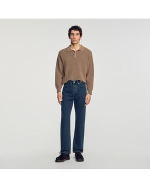 Sandro Regular Faded Jeans - Blue