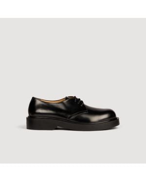 Sandro Patent Leather Loafers - Black