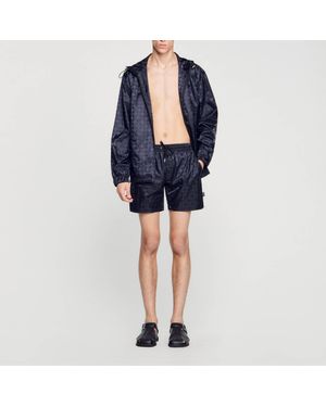 Sandro Squarecross Swim Shorts - Blue