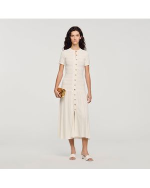 Sandro Knit Maxi Dress - Natural
