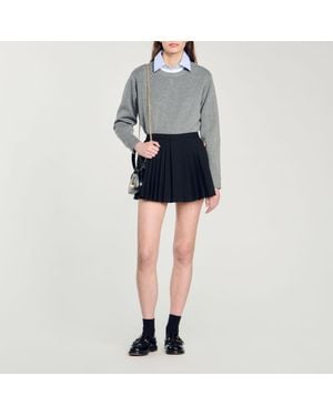 Sandro Pleated Skort - Black