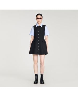 Sandro 2-In-1 Short Dress - Black