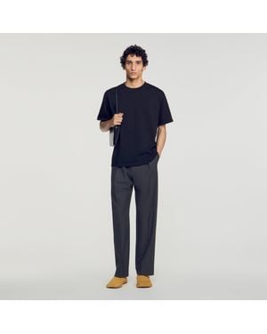 Sandro Oversized T-Shirt - Blue