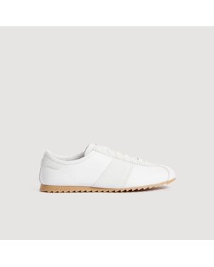 Sandro Leather Running Sneakers - White