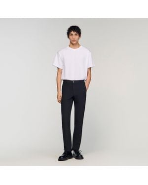 Sandro Jersey Pants - White