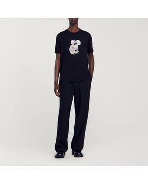 Sandro Wild Animals T-Shirt - Blue