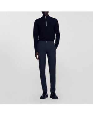 Sandro Jersey Pants - Blue