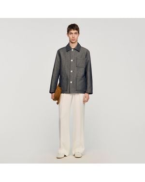 Sandro Effect Worker Jacket - Black