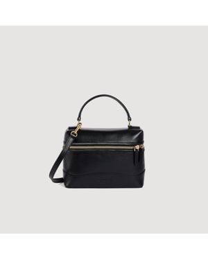 Sandro Tangolino Leather Bag - Black